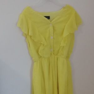 Yellow Girls Dress Worn Once